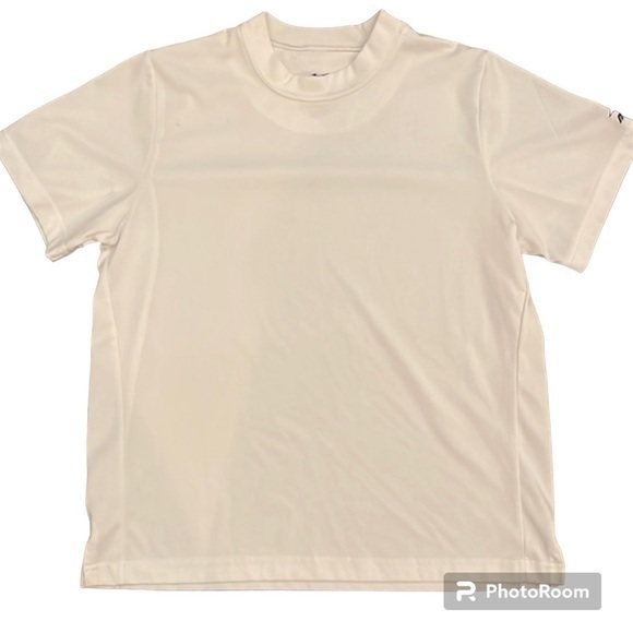 MIZUNO White‎ Mock Turtleneck Baseball Baselayer Warm Gear Youth Large - Picture 1 of 4